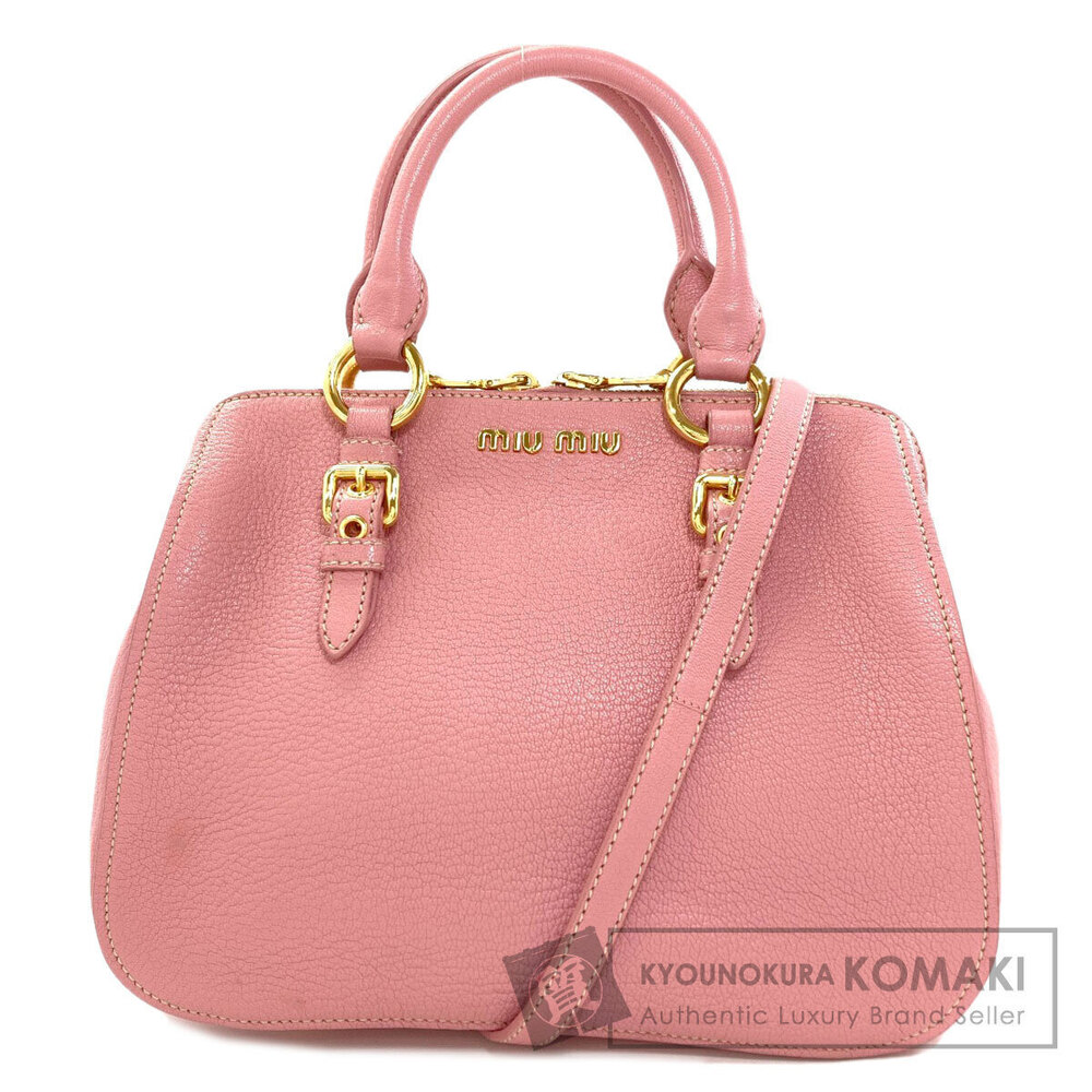 Miu Miu Madras Handbag Leather